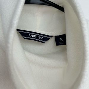 Lands end size small cream fleece turtleneck tunic